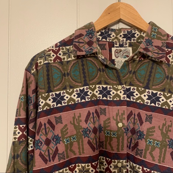 Vintage | Printed Western Button Down - Picture 2 of 7